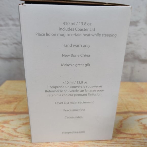 Sipology Steeped Tea Breathe Sip Repeat Coaster Covered Classic Cup Mug New - Picture 7 of 8